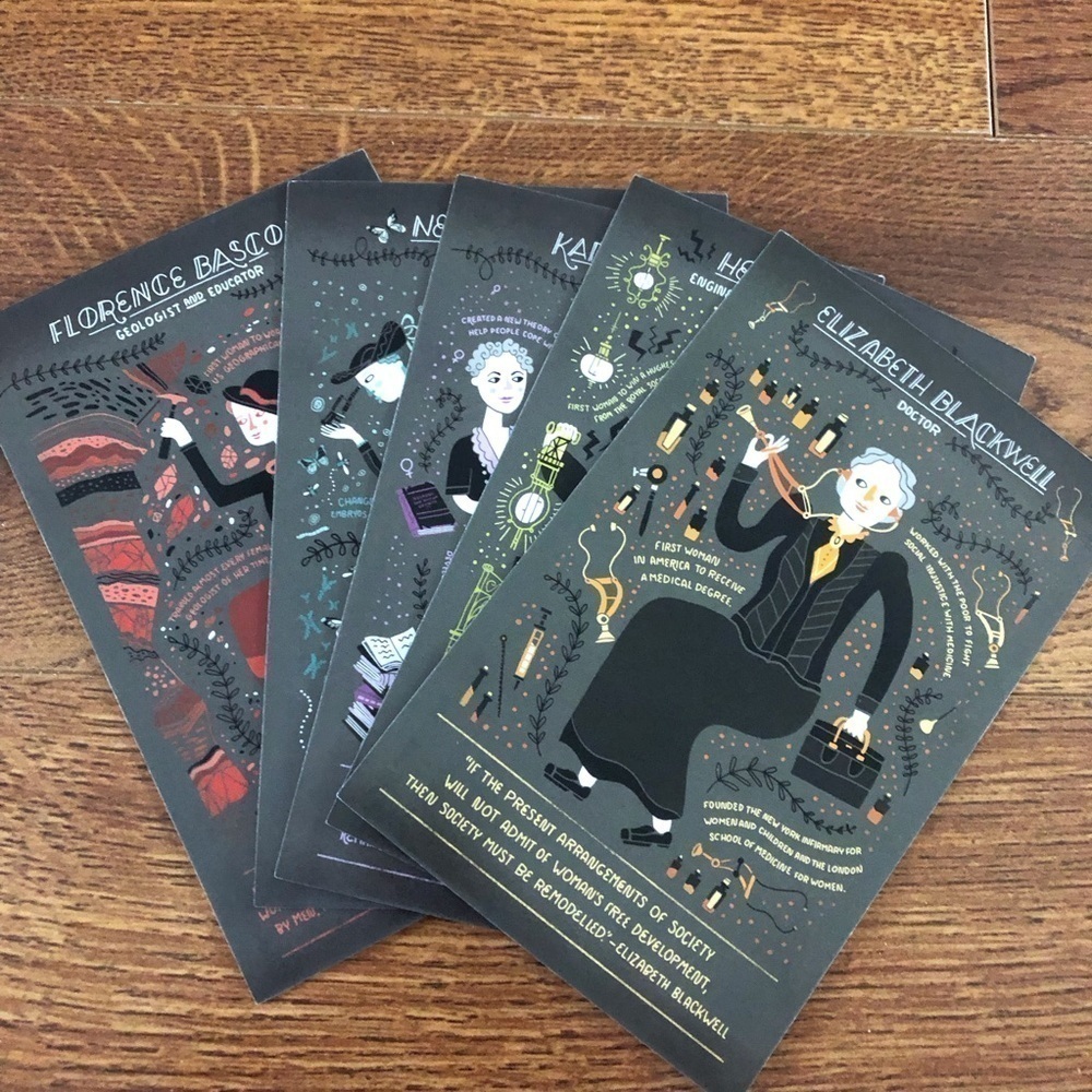 Women in Science by: Rachel Ignotofsky postcard set #2